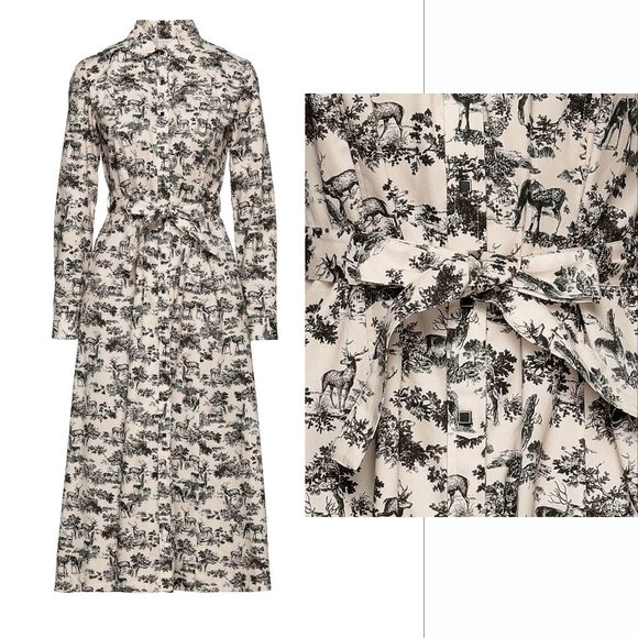 CALIBAN 820 Dresses & Skirts - Cotton deer buck animal print long dress